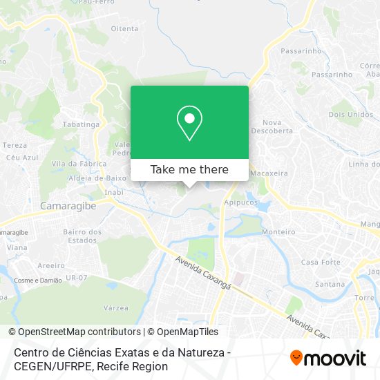 Centro de Ciências Exatas e da Natureza -  CEGEN / UFRPE map