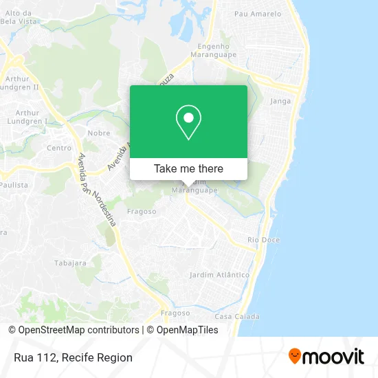 Rua 112 map