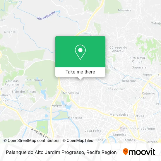 Palanque do Alto Jardim Progresso map