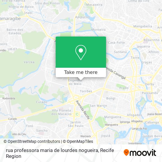 rua professora maria de lourdes nogueira map