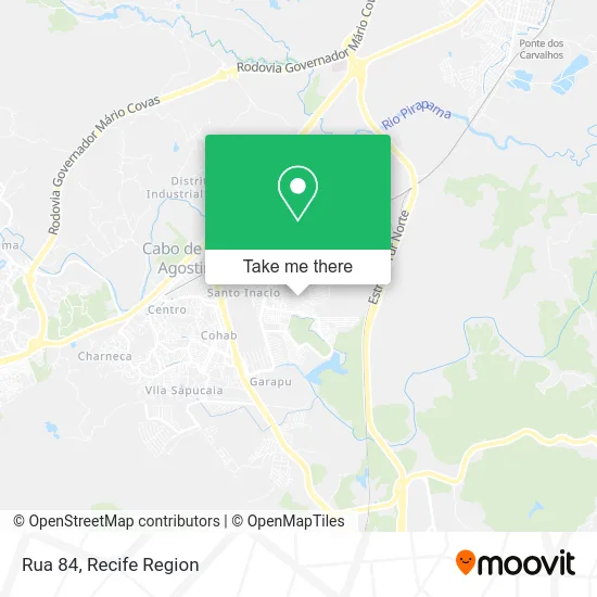 Rua 84 map