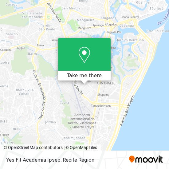 Yes Fit Academia Ipsep map