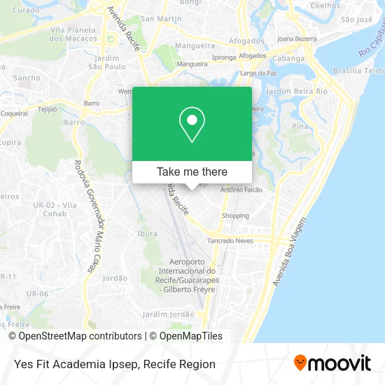 Yes Fit Academia Ipsep map