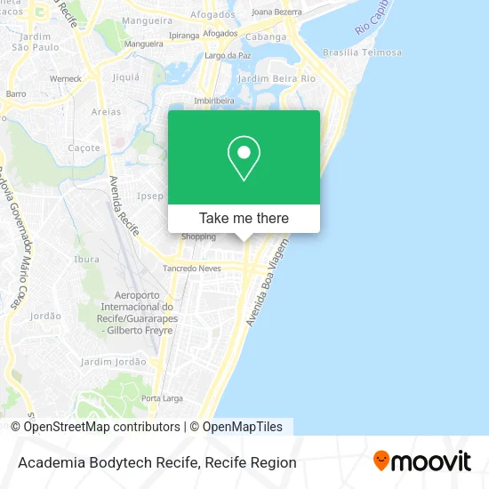 Academia Bodytech Recife map