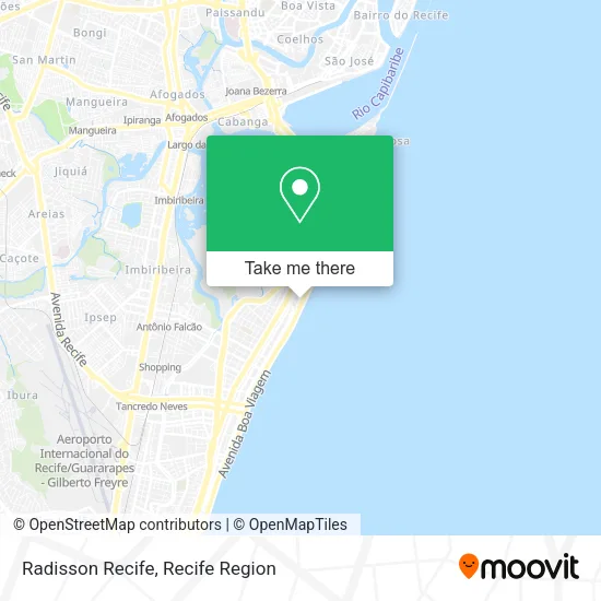 Radisson Recife map
