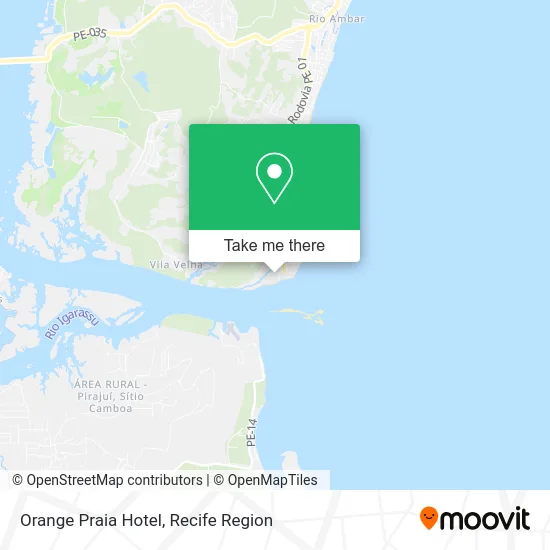 Orange Praia Hotel map