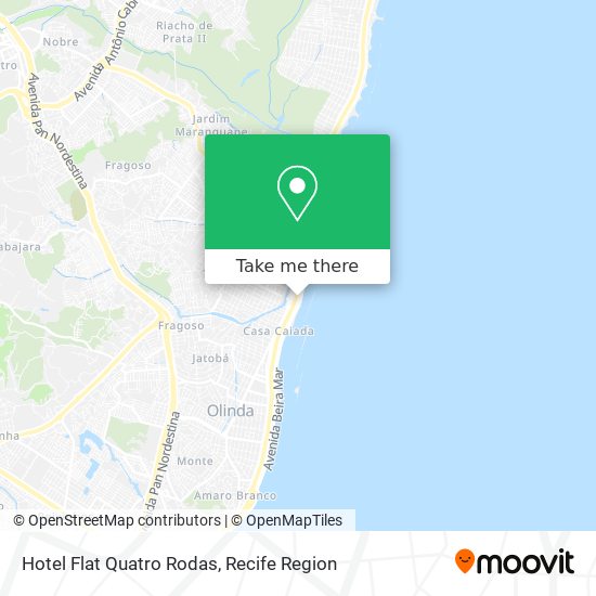 Hotel Flat Quatro Rodas map