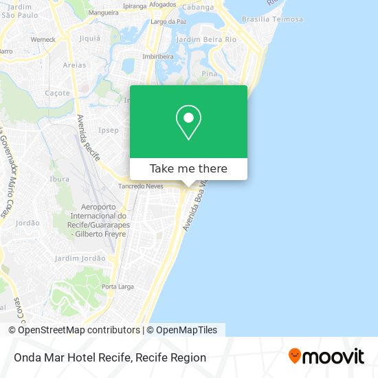 Mapa Onda Mar Hotel Recife