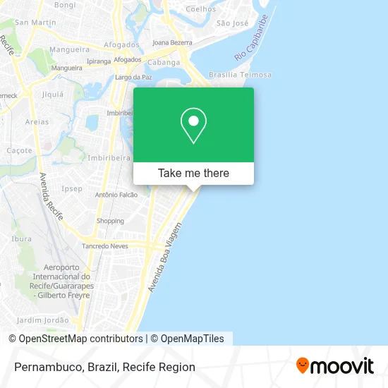 Pernambuco, Brazil map