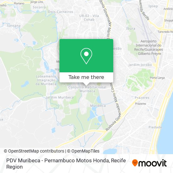 PDV Muribeca - Pernambuco Motos Honda map