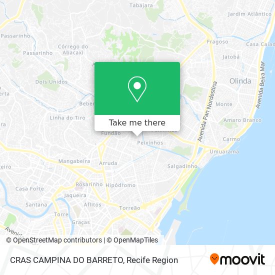 CRAS CAMPINA DO BARRETO map