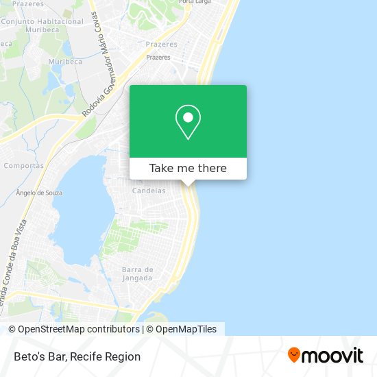 How to get to Beto's Bar in Jaboatão Dos Guararapes by Bus?