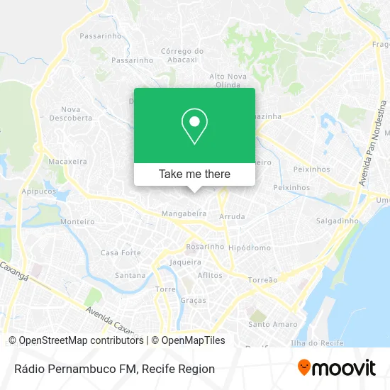 Rádio Pernambuco FM map