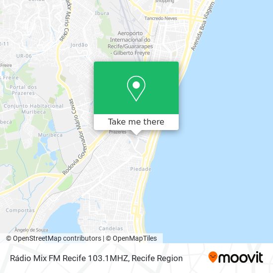 Rádio Mix FM Recife 103.1MHZ map