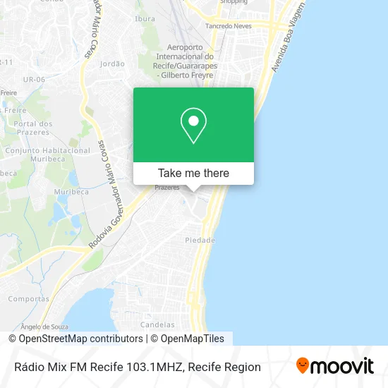 Rádio Mix FM Recife 103.1MHZ map