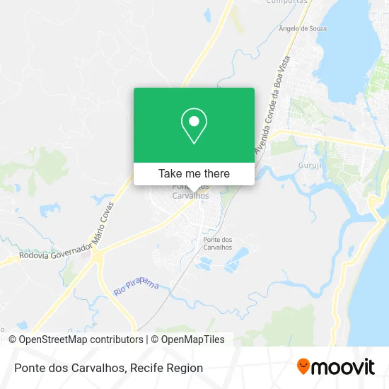 Ponte dos Carvalhos map