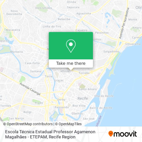 Escola Técnica Estadual Professor Agamenon Magalhães - ETEPAM map