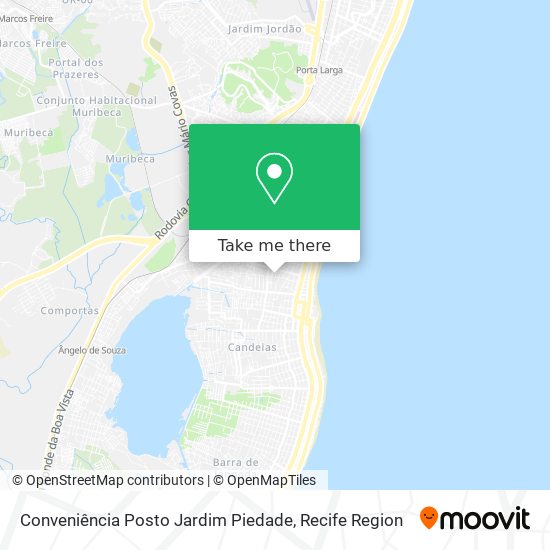 Mapa Conveniência Posto Jardim Piedade