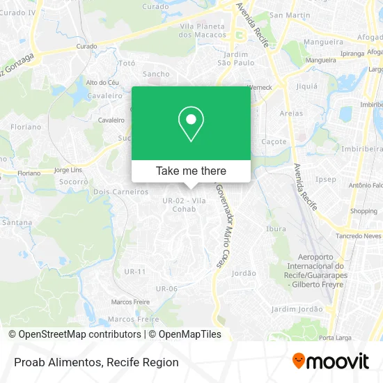 Proab Alimentos map
