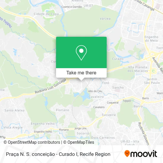 Praça N. S. conceição - Curado I map