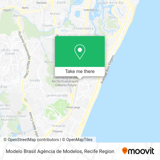 Modelo Brasil Agência de Modelos map