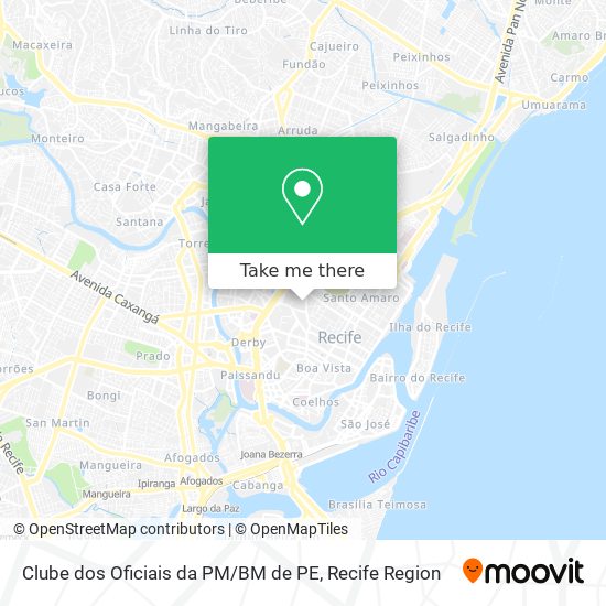 Clube dos Oficiais da PM / BM de PE map