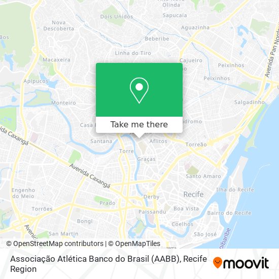 Associação Atlética Banco do Brasil (AABB) map