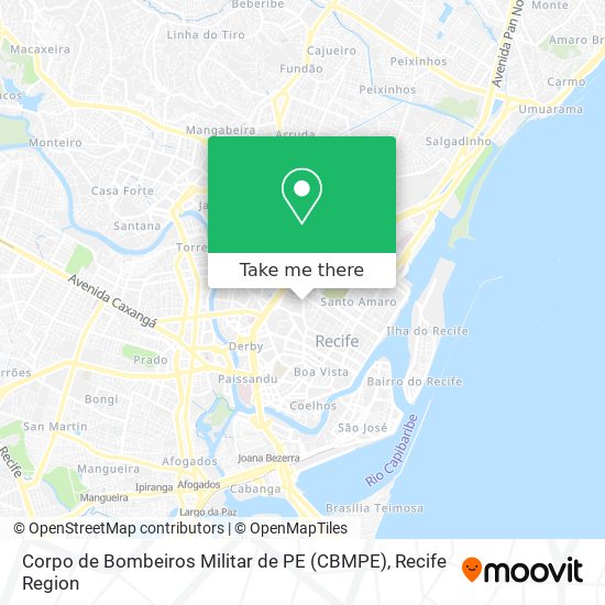 Corpo de Bombeiros Militar de PE (CBMPE) map