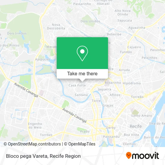 Bloco pega Vareta map