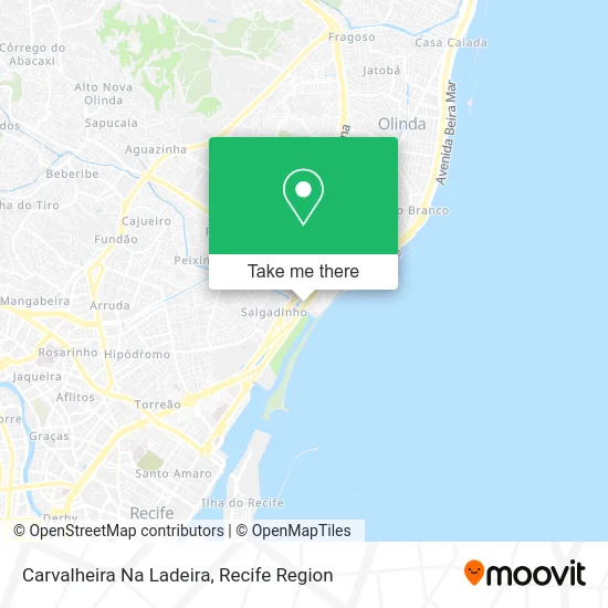 Carvalheira Na Ladeira map