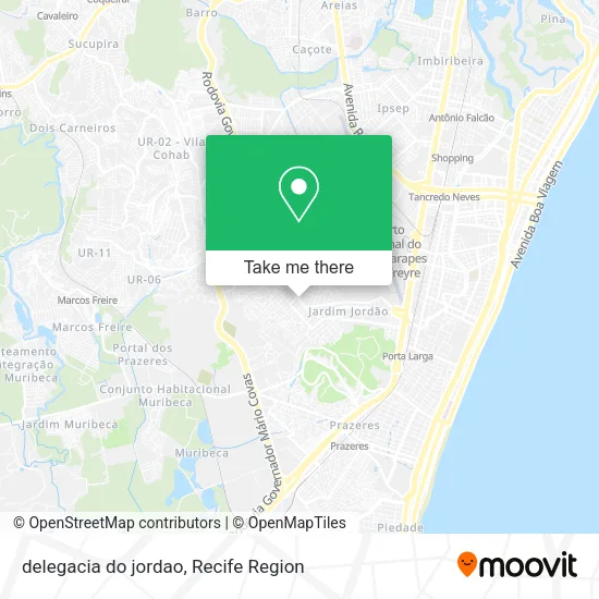delegacia do jordao map