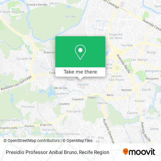 Presidio Professor Anibal Bruno map
