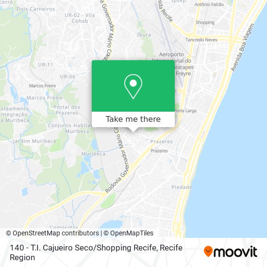 140 - T.I. Cajueiro Seco / Shopping Recife map