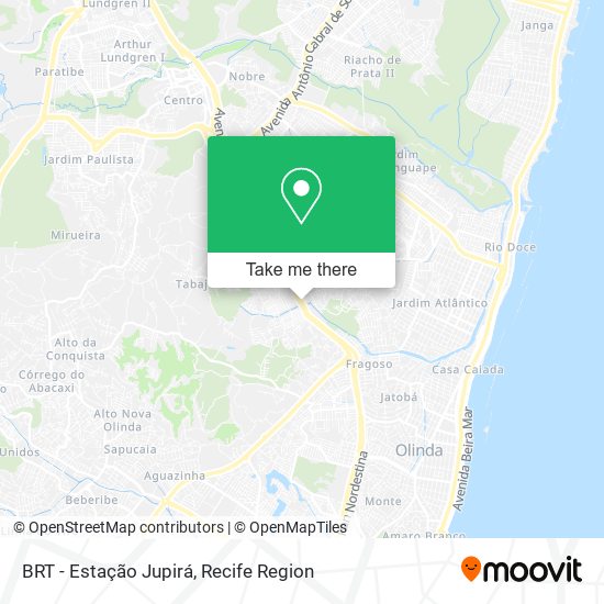 BRT - Estação Jupirá map