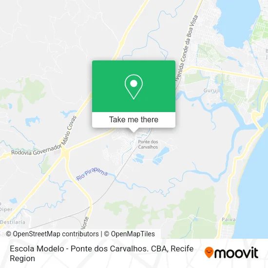 Escola Modelo - Ponte dos Carvalhos. CBA map