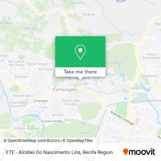 ETE - Alcides Do Nascimento Lins map