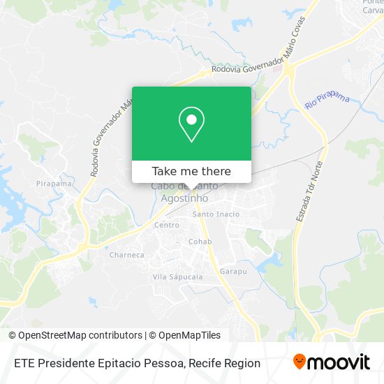 ETE Presidente Epitacio Pessoa map