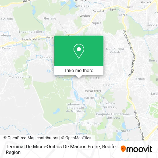 Terminal De Micro-Ônibus De Marcos Freire map