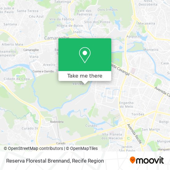 Reserva Florestal Brennand map