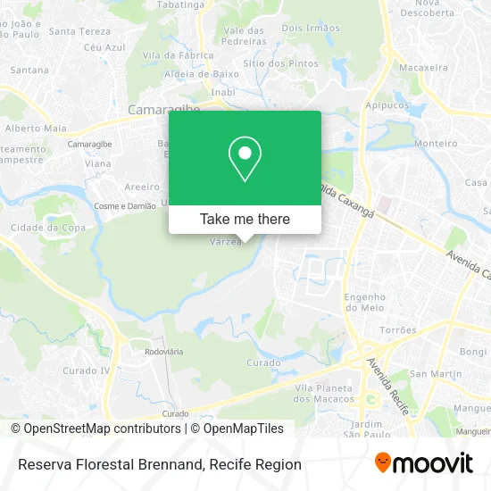 Reserva Florestal Brennand map