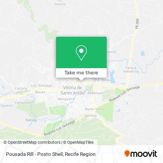 Pousada Rill - Posto Shell map
