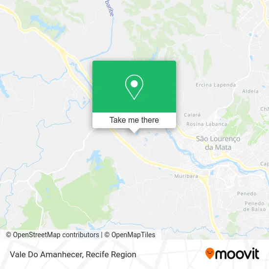 Vale Do Amanhecer map