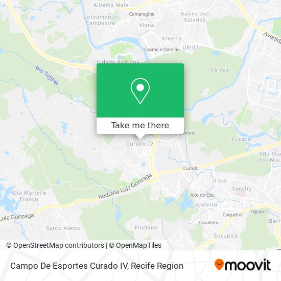 Campo De Esportes Curado IV map