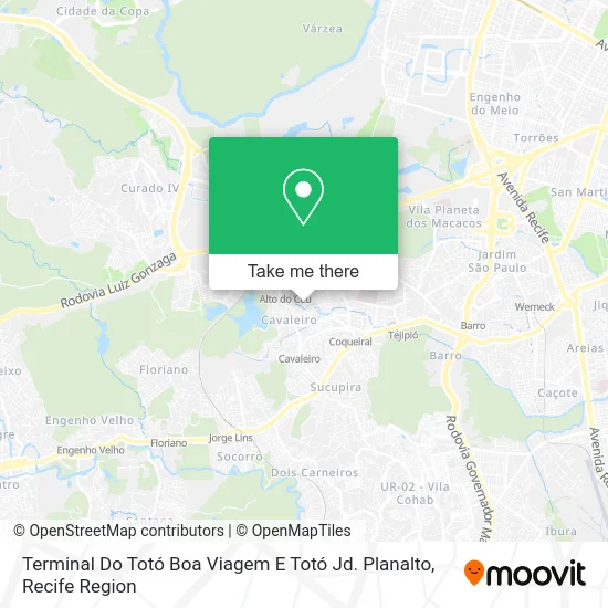 Terminal Do Totó Boa Viagem E Totó Jd. Planalto map
