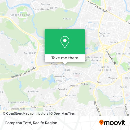 Compesa Totó map