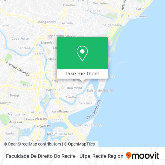 Mapa Faculdade De Direito Do Recife - Ufpe