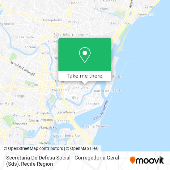 Mapa Secretaria De Defesa Social - Corregedoria Geral (Sds)