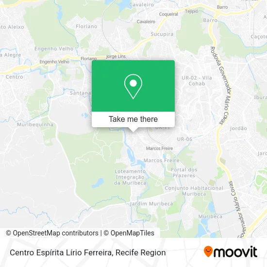 Centro Espírita Lírio Ferreira map