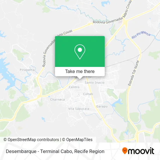 Desembarque - Terminal Cabo map