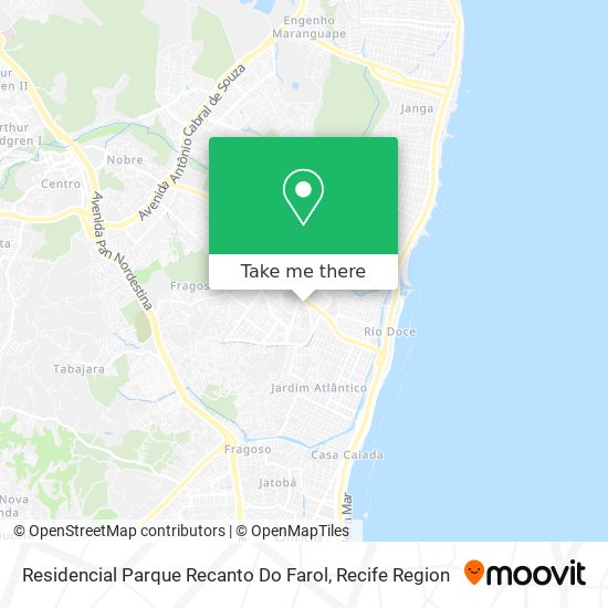 Mapa Residencial Parque Recanto Do Farol